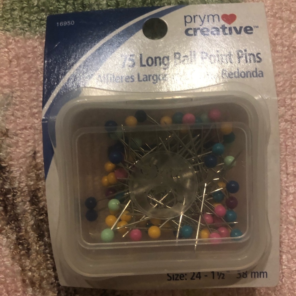 NWT close pins 75 long ball point pins